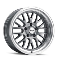 Ridler 607 18x8 5x120.65 0 ET 83.8 CB Gray W/Machined Lip