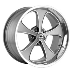 Ridler 645 18x8 5x127 0 ET 83.8 CB Gray w/Machined Face w/Polished Lip