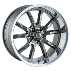 Ridler 650 15x7 5x120.65 0 ET 83.8 CB Gray w/Polished Lip