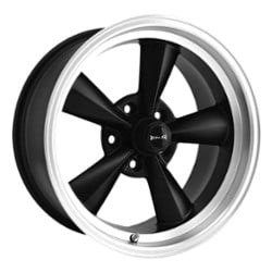 Ridler 675 17x7 5x114.3 0 ET 83.8 CB Matte Black w/Machined Lip