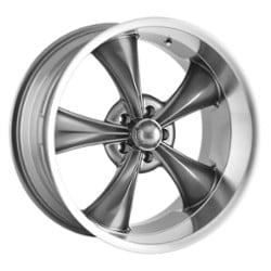 Ridler 695 17x7 5x120.65 0 ET 83.8 CB Gray w/ Machined Lip