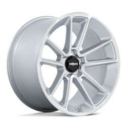 Rotiform R192 BTL 21x9.5 5x112 25 ET 66.6 CB Gloss Silver w/Machined Face