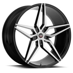 Spec-1 SPM-81 22x10.5 Blank 5 Lug 20 ET 73.1 CB Gloss Black Brushed