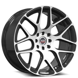 Spec-1 SP-47 17x8.5 4x100 30 ET 73.1 CB Gloss Black Machined