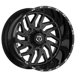 TIS Offroad 544BM 20x10 5x114.3/5x127 -19 ET 78.1 CB Black Milled