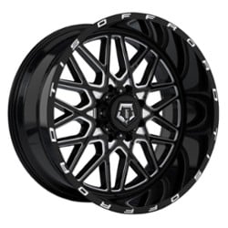 TIS Offroad 548BM 20x12 6x135/6x139.7 -44 ET 106.2 CB Machined Gloss Black