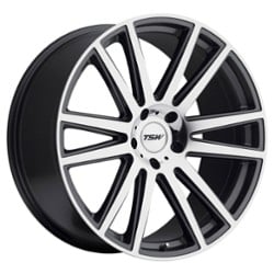 TSW Alloy Gatsby 22x10 5x120 37 ET 76 CB Gunmetal W/Mirror Cut Face