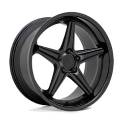 TSW Alloy Launch 19x8.5 5x112 32 ET 66.6 CB Matte Black w/Gloss Lip