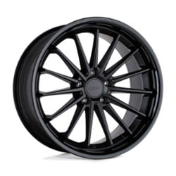 TSW Alloy Marina 20x10 5x114.3 25 ET 76.1 CB Matte Black w/Gloss Black Lip