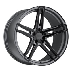 TSW Alloy Mechanica 19x9.5 5x120 39 ET 76.1 CB Matte Gunmetal W/Matte Black Face