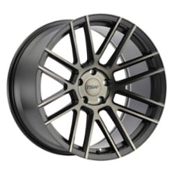 TSW Alloy Mosport 20x10.5 5x120 25 ET 76.1 CB Matte Black W/Machine Face & Dark Tint