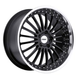 TSW Alloy Silverstone 17x8 5x110 40 ET 72.1 CB Gloss Black W/Mirror Cut Lip