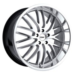 TSW Alloy Snetterton 17x8 5x112 32 ET 72.1 CB Hyper Silver W/Mirror Cut Lip