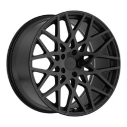 TSW Alloy Vale 20x8.5 5x114.3 30 ET 76.1 CB Double Black - Matte Black W/Gloss Black Face