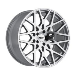 TSW Alloy Vale 17x8 5x108 40 ET 72.1 CB Silver W/Mirror Cut Face