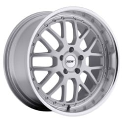 TSW Alloy Valencia 19x9.5 5x120 20 ET 76 CB Silver W/Mirror Cut Lip