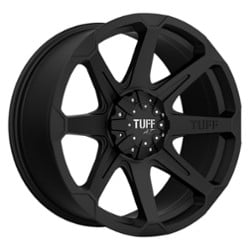 Tuff A.T. T05 22x10 5x114.3/5x127 -20 ET 78.1 CB Flat Black with Machined Flange