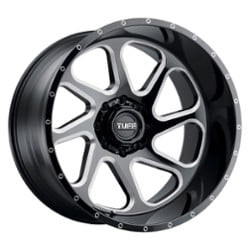 Tuff A.T. T2B Left 22x12 8x170 -45 ET 125.1 CB Gloss Black W/Milled Spoke