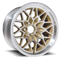 U.S. Wheel Snowflake 350 17x9 5x120.65 3 ET 72.56 CB Gold/Machine