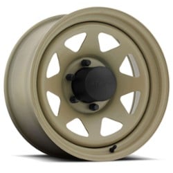 U.S. Wheel 8 Spoke Stealth 704 15x8 5x114.3 -19 ET 82.6 CB Desert Sand