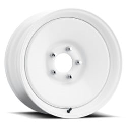 U.S. Wheel Rat Rod 66 15x5 5x114.3 -19 ET 82.6 CB Gloss White