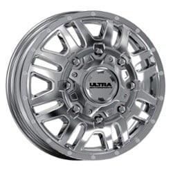 Ultra 003 Hunter Truck Dually Front 17x6.5 8x165.1 129 ET 121.7 CB Chrome