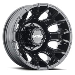 Ultra 022 Scorpion Dually Rear 17x6.5 8x165.1 -140 ET 121.7 CB Gloss Black