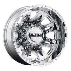 Ultra 049 Predator Dually Rear 17x6.5 8x165.1 -140 ET 121.7 CB Chrome