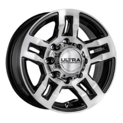 Ultra 052 Hangout Trailer 15x6 5x114.3 0 ET 81.5 CB Gloss Black w/Diamond Cut Face/Clear Coat