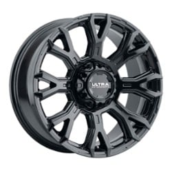 Ultra 123BK Scorpion 17x9 5x127/5x114.3 12 ET 81.5 CB Gloss Black with Clear Coat