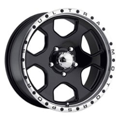 Ultra 175 Rogue 16x8 5x135 10 ET 87 CB Gloss Black w/ Diamond Cut Lip & Clear Coat