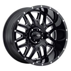 Ultra 203 Hunter 17x9 6x135 18 ET 87 CB Gloss Black with Milled Accents and Clear Coat