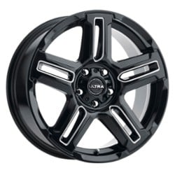 Ultra 258 Prowler CUV 17x8 5x110 30 ET 65.1 CB Gloss Black with Milled Accents and Clear Coat