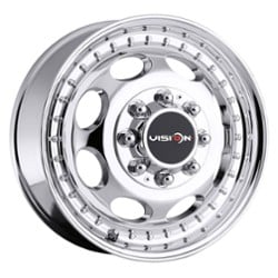 Vision 181 Hauler Duallie Front 19.5x6.75 8x165.1 102 ET 116.7 CB Chrome