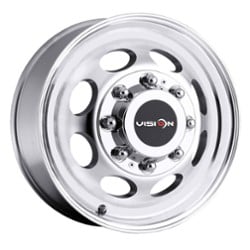 Vision 181NR Van Dually Front 19.5x6.75 8x165.1 102 ET 124.5 CB Machined