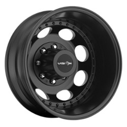 Vision 181 Hauler Duallie Rear 19.5x6.75 8x170 -143 ET 125.2 CB Matte Black