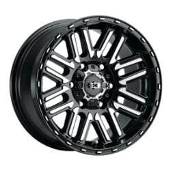 Vision 348 Nexus 16x8 8x170 0 ET 125.2 CB Gloss Black Machined Face