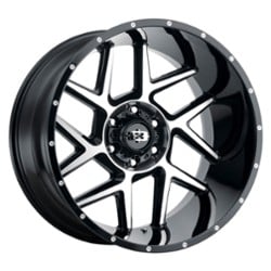 Vision 360 Sliver 20x9 5x127 10 ET 78.1 CB Gloss Black Machined Face