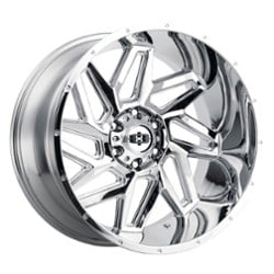 Vision 361 Spyder 24x12 6x139.7 -57 ET 106.2 CB Chrome