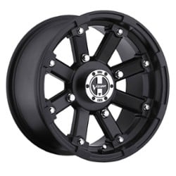 Vision 393 Lock Out ATV 12x7 4x101.6 3 ET 69.8 CB Matte Black