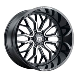 Vision 402 Riot 18x9 5x127 -12 ET 78.1 CB Gloss Black Machined Face