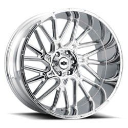 Vision 404 Brawl 24x12 5x127 -51 ET 78.1 CB Chrome