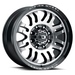 Vision 409 Inferno 17x8.5 6x114.3 0 ET 71.5 CB Gloss Black Machined Face