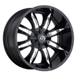 Vision 423 Manic 17x9 5x114.3/5x127 -12 ET 83 CB Gloss Black Machined Face