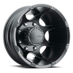 Vision 715 Crazy Eightz Duallie 16x6 8x170 -137 ET 130.8 CB Matte Black