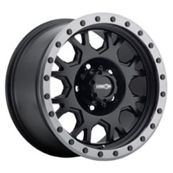 Vision GV8 Invader 18x9 8x180 12 ET 124.2 CB Matte Black Anthracite Lip