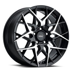 Voxx Paso 17x7.5 5x112/5x120 40 ET 72.56 CB Gloss Black w/ Machined Face