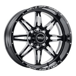 Weld Off-Road Cheyenne W132 20x12 5x139.7/5x150 -44 ET 110.2 CB Gloss Black Milled