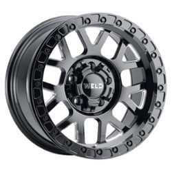 Weld Off-Road Cinch Beadlock W902 17x9 6x135/6x139.7 -12 ET 106.1 CB Gloss Black Milled / Black Ring