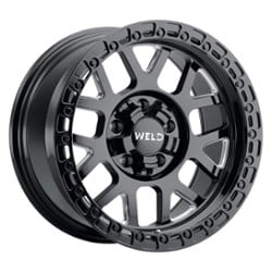 Weld Off-Road Cinch W105 20x9 5x127/5x139.7 0 ET 87.1 CB Gloss Black Milled /Gloss Black